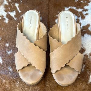 Chocolate Blu Bev Platform Wedge Sandal  (39)